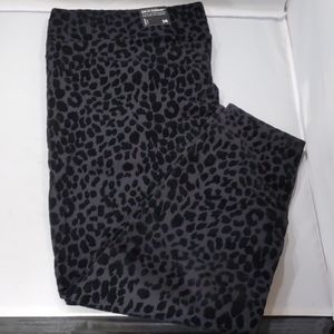Torrid, size 3R black flocked leopard print